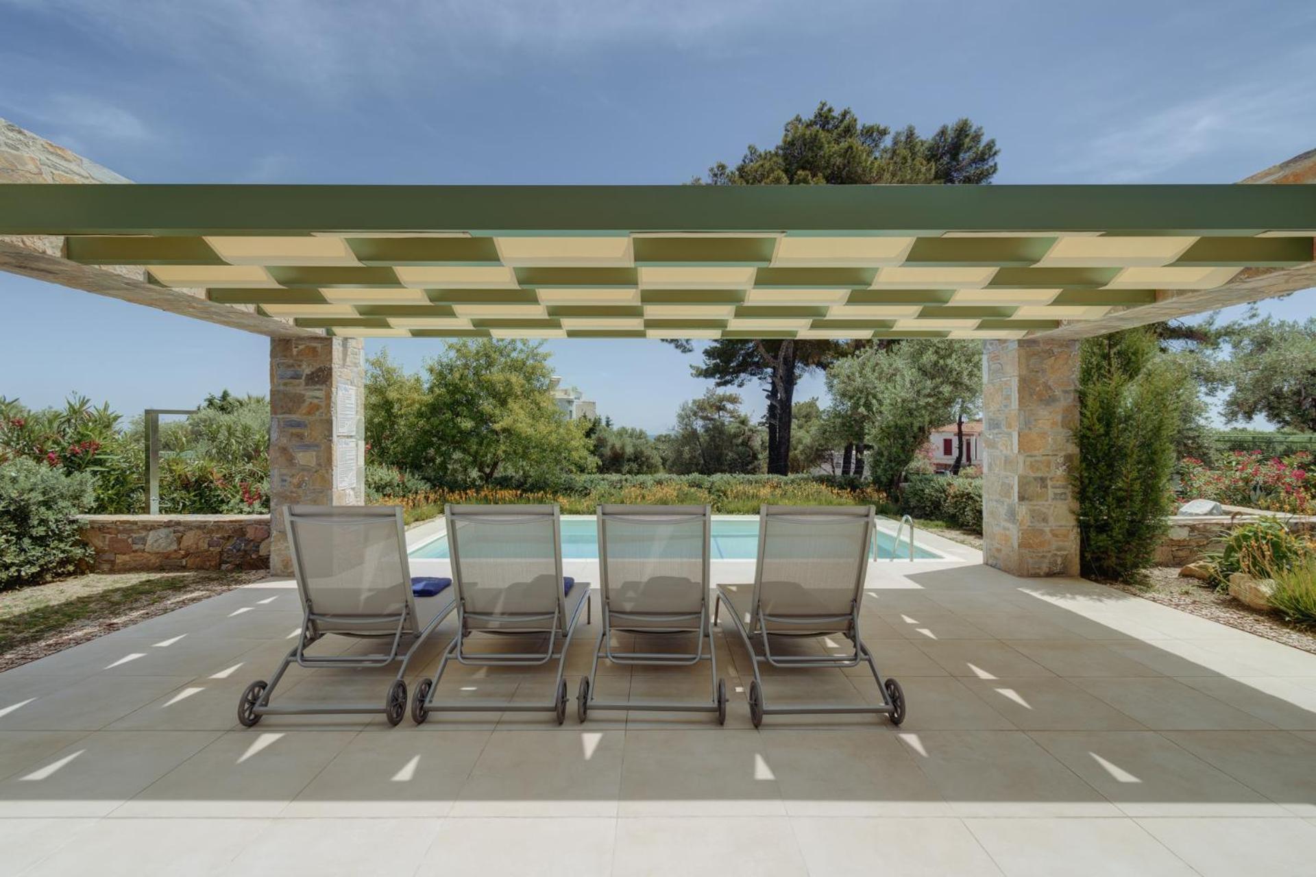 Vila Ouzo Stone House 1 With Private Pool Plomari Exteriér fotografie